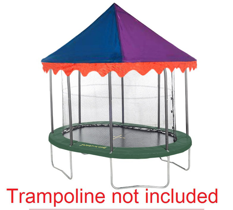 JumpKing Circus Trampoline Canopy Wayfair.co.uk